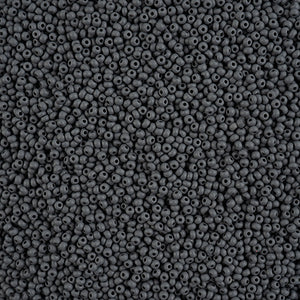 Czech Seed Beads 11/0 PermaLux Dyed Chalk Grey Matt VIAL #3183B