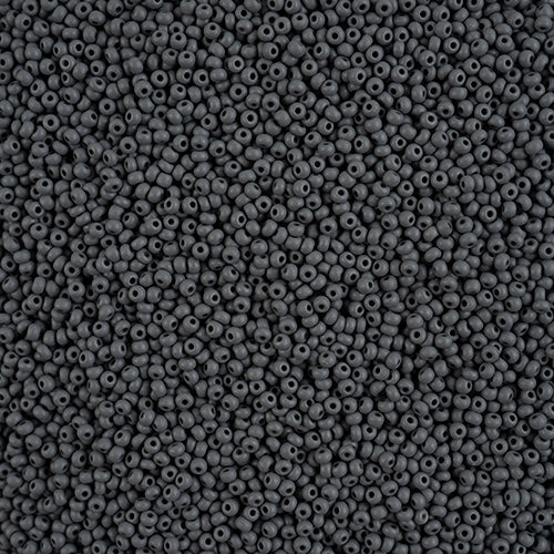 Czech Seed Beads 11/0 PermaLux Dyed Chalk Grey Matt VIAL #3183B