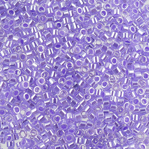 Miyuki Delica 11/0 Crystal Purple Ceylon Lined-Dyed #0249