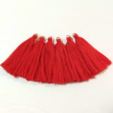Red Cotton Tassels (1 pair) - 2.25 inches