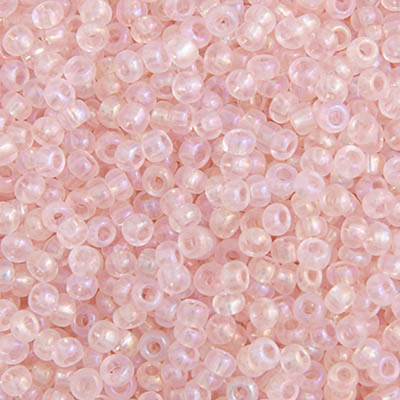 Czech Seed Bead 10/0 Tr. Light Pink Rainbow - VIAL
