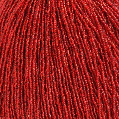 Czech Seed Bead 11/0 S/L light Red Strung #4971