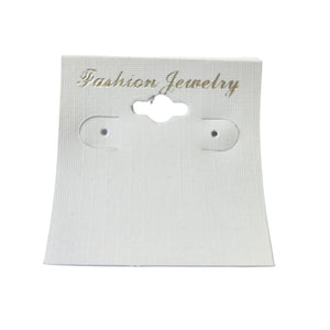 Earring Card - White 2in x 2in (20pc)