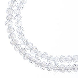 3x4mm Rondelle Transparent Crystal AB