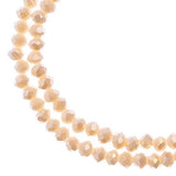 3x4mm Rondelle Opaque Cream AB