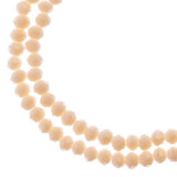 3x4mm Rondelle Opaque Light Cream
