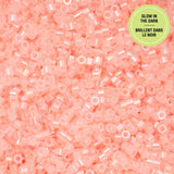 Cylin Bead- 11/0 Glow in the Dark AB Coral 25g