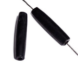 Hairpipe Bone Beads - 1” Black (100 pieces)
