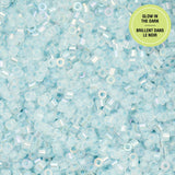 Cylin Bead- 11/0 Glow in the Dark AB Sky 25g