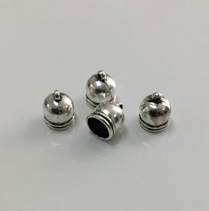 End Cap - Silver 10x15mm (4pc)