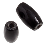 Hairpipe Bone Beads - 0.5” Black (100 pieces)