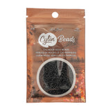 Cylin Bead- 11/0 Black Matte 25g