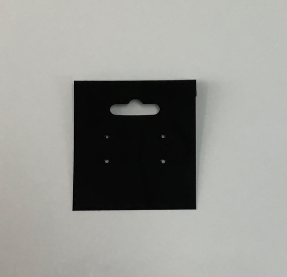 Earring Card - Black 2x2 inch (20pc)