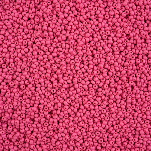 Czech Seed Beads 11/0 PermaLux Dyed Chalk Fuchsia Matt VIAL #3172B