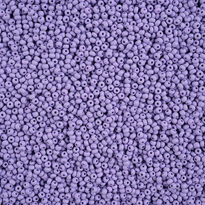 Czech Seed Beads 11/0 PermaLux Dyed Chalk Lavender Matt Strung #3175