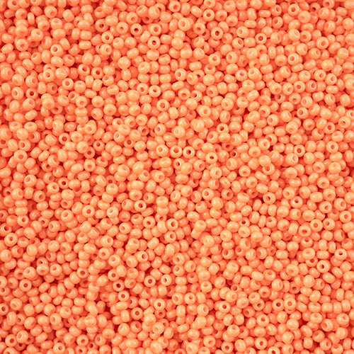 Czech Seed Bead 11/0 Orange Chalk Dyed Solgel VIAL #3235