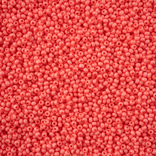 Czech Seed Bead 11/0 Pink Chalk Dyed Solgel VIAL #3236
