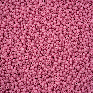 Czech Seed Bead 11/0 Bubble Gum Pink Chalk Dyed Solgel VIAL #3237