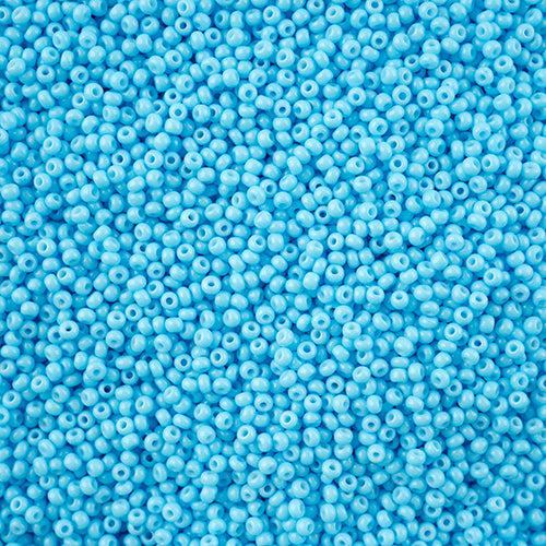 Czech Seed Bead 11/0 Aqua Chalk Dyed Solgel VIAL #3245