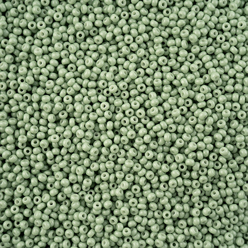 Czech Seed Bead 11/0  Eucalyptus Chalk Dyed Solgel VIAL #3251