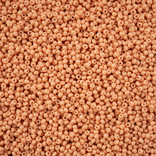 Czech Seed Bead 11/0 Light Brown Chalk Dyed Solgel VIAL #3253