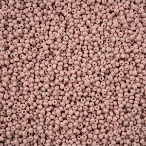 Czech Seed Bead 11/0  Brown Chalk Dyed Solgel VIAL #3254