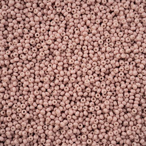 Czech Seed Bead 11/0  Brown Chalk Dyed Solgel VIAL #3254