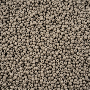 Czech Seed Bead 11/0 Grey Chalk Dyed Solgel VIAL #3255