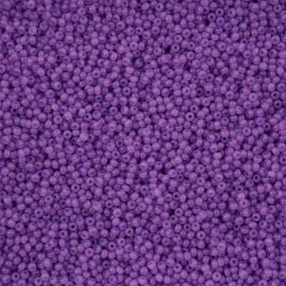 Czech Seed Bead 11/0 Alabaster Solgel Grape VIAL #3265