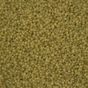 Czech Seed Bead 11/0 Alabaster Mustard Solgel VIAL #3269