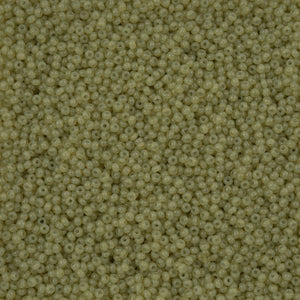 Czech Seed Bead 11/0 Alabaster Avocado Solgel VIAL #3270