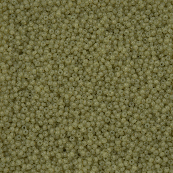 Czech Seed Bead 11/0 Alabaster Avocado Solgel VIAL #3270