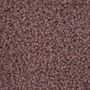 Czech Seed Bead 11/0 Alabaster Brown Solgel VIAL #3278