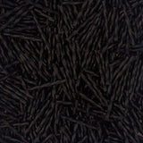 Czech Twisted Bugles 25mm Opaque Black