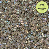 Cylin Bead- 11/0 Glow in the Dark AB Grey 25g