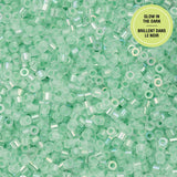 Cylin Bead- 11/0 Glow in the Dark AB Green 25g