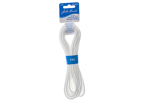 Paracord 550- White 4mm x 16ft