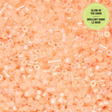 Cylin Bead- 11/0 Glow in the Dark AB Orange 25g