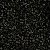 Cylin Bead- 11/0 Black Matte 25g