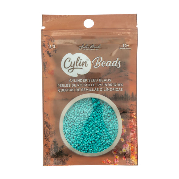 Cylin Bead- 11/0 Light Turquoise Green 25g