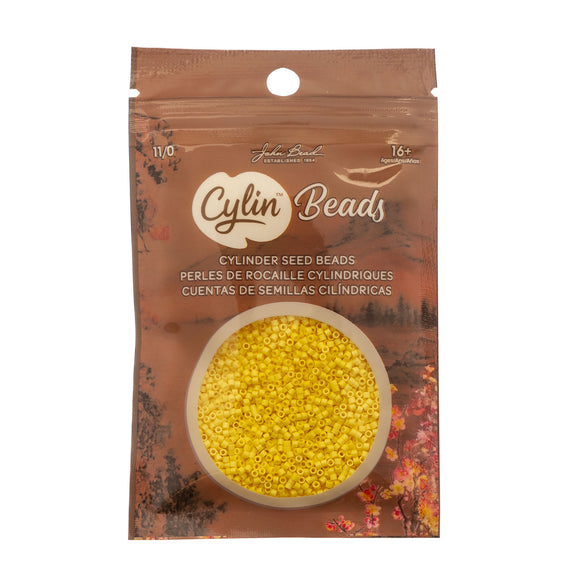 Cylin Bead- 11/0 Yellow 25g