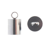 End Cap - Stainless Steel 12x8mm (6 pieces)