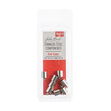 End Cap - Stainless Steel 10x6.5mm (8 pieces)