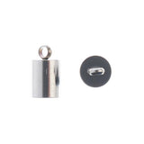 End Cap - Stainless Steel 10x5.5mm (8 pieces)