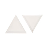 PLASTIC TRIANGLE TRAY- 7.2X6.1X1CM WHITE (20PC)