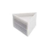 PLASTIC TRIANGLE TRAY- 7.2X6.1X1CM WHITE (20PC)