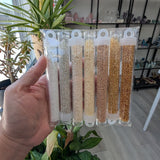 Bead Set 8 - 11/0 Preciosa Czech Seed Beads - 7 Vials