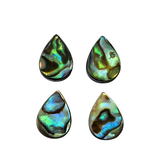 Abalone Shell - Teardrop (2 pairs) 14x10mm