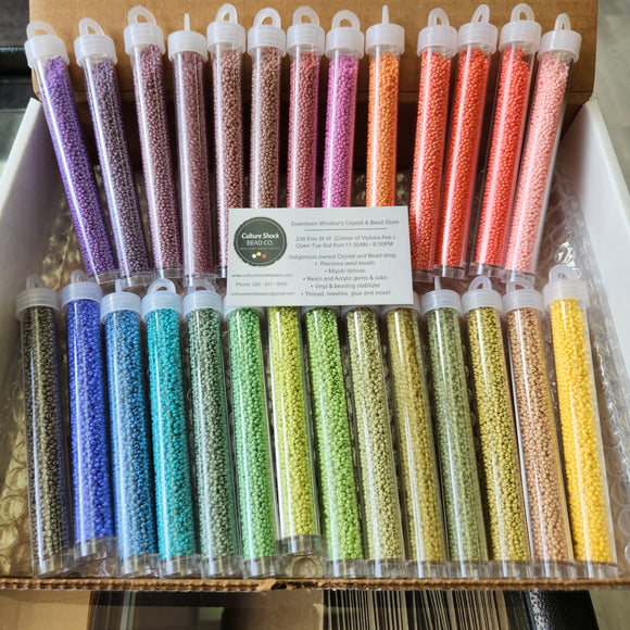 New 11/0 SOLGEL Czech Seed Beads 27 Vial set