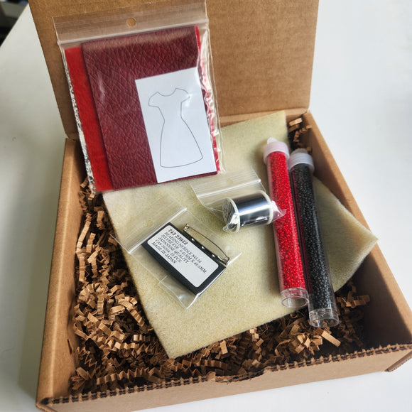 Red Dress Pin - Bead Kit - Fundraiser